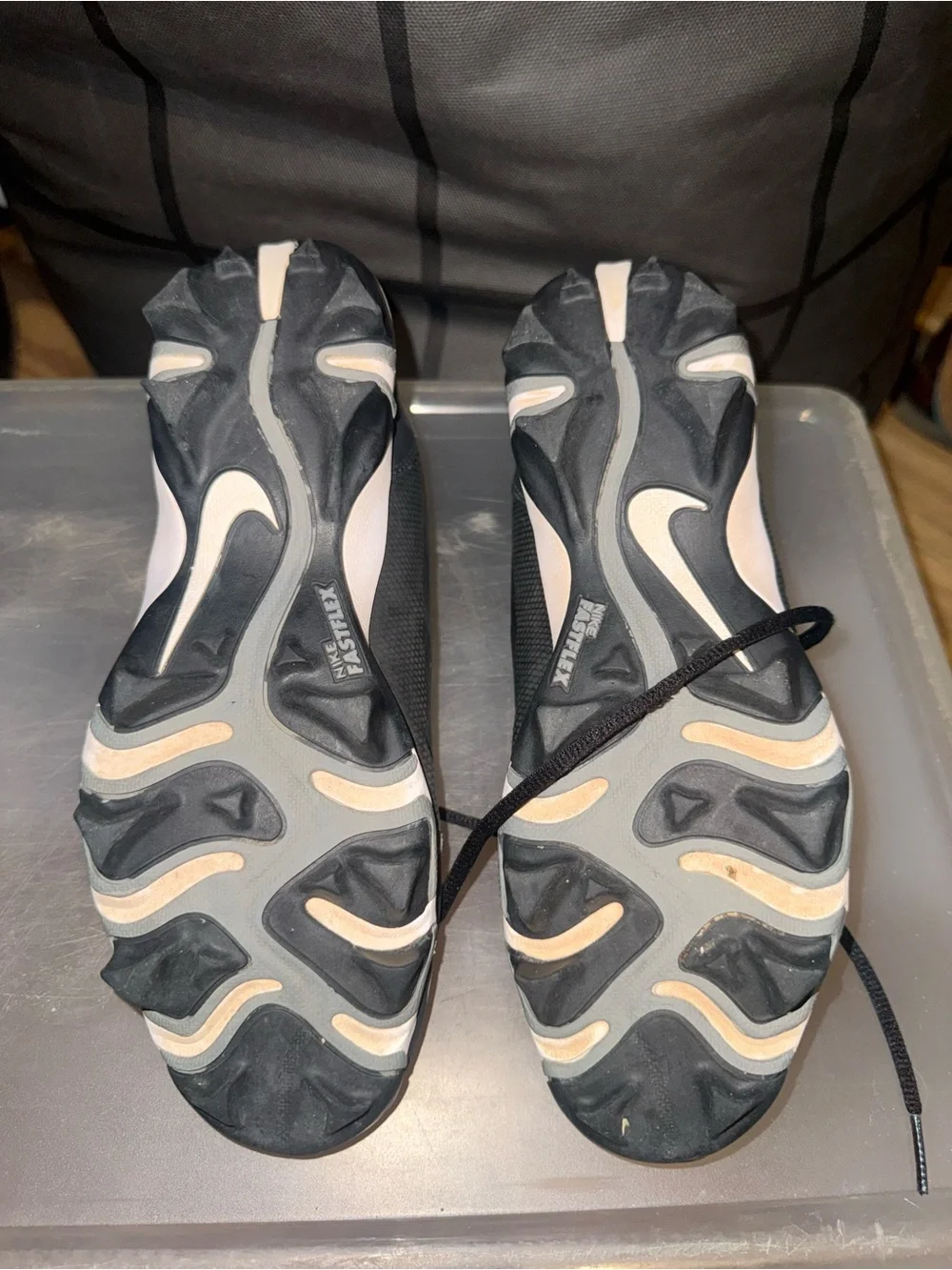 Nike Black and White Kids Cleats
